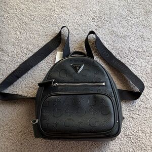 GUESS Embossed Power Play Black Backpack